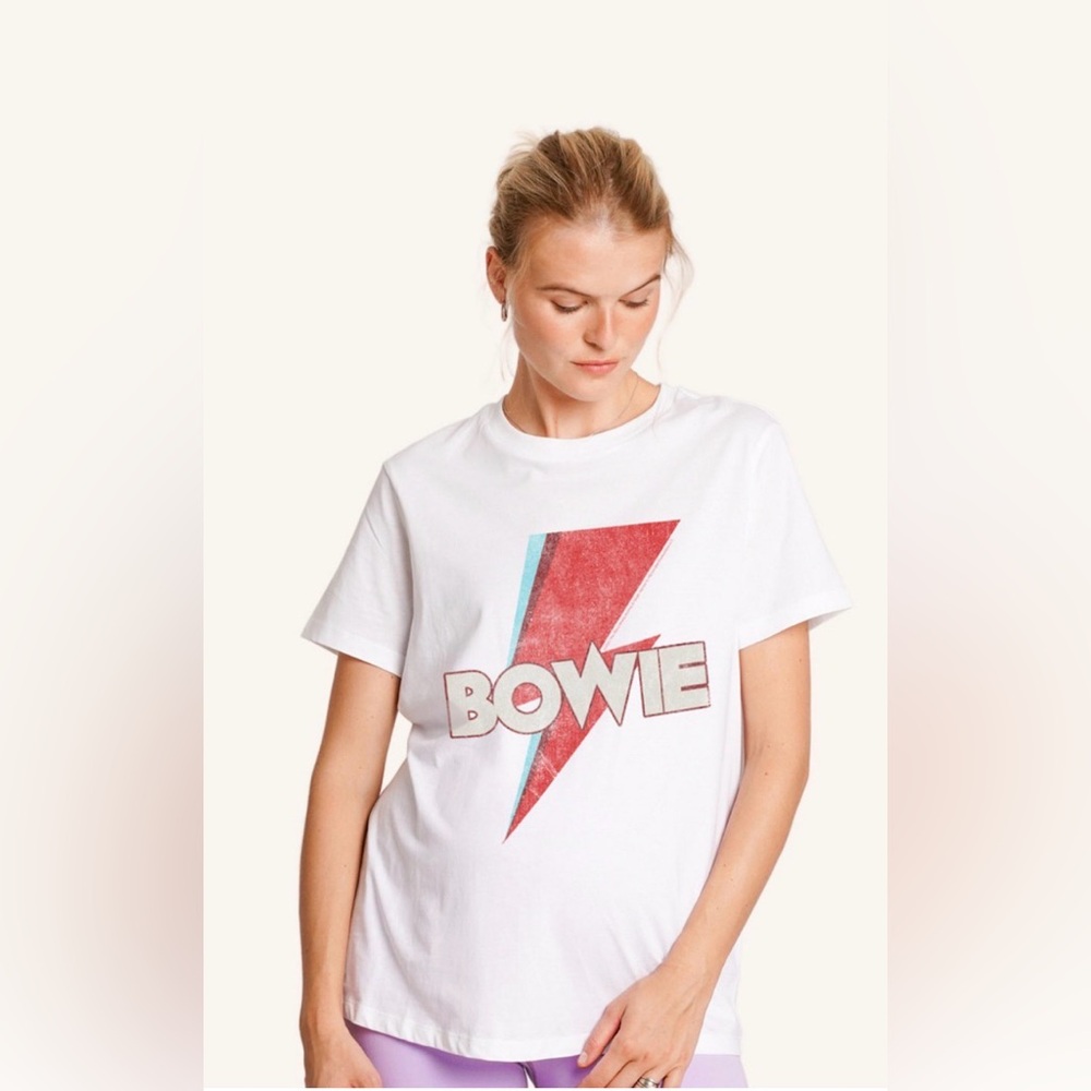 NOM Maternity x Rowdy Sprout David Bowie Graphic Tee Size M